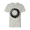 White Marble Unisex Jersey Short-Sleeve V-Neck T-Shirt Thumbnail