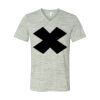 White Marble Unisex Jersey Short-Sleeve V-Neck T-Shirt Thumbnail