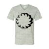 White Marble Unisex Jersey Short-Sleeve V-Neck T-Shirt Thumbnail