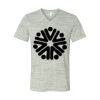 White Marble Unisex Jersey Short-Sleeve V-Neck T-Shirt Thumbnail