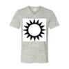 White Marble Unisex Jersey Short-Sleeve V-Neck T-Shirt Thumbnail