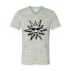 White Marble Unisex Jersey Short-Sleeve V-Neck T-Shirt Thumbnail