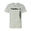 White Marble Unisex Jersey Short-Sleeve V-Neck T-Shirt Thumbnail