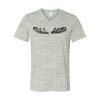 White Marble Unisex Jersey Short-Sleeve V-Neck T-Shirt Thumbnail