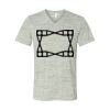 White Marble Unisex Jersey Short-Sleeve V-Neck T-Shirt Thumbnail