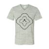 White Marble Unisex Jersey Short-Sleeve V-Neck T-Shirt Thumbnail