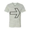White Marble Unisex Jersey Short-Sleeve V-Neck T-Shirt Thumbnail