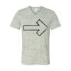 White Marble Unisex Jersey Short-Sleeve V-Neck T-Shirt Thumbnail