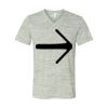 White Marble Unisex Jersey Short-Sleeve V-Neck T-Shirt Thumbnail