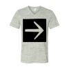 White Marble Unisex Jersey Short-Sleeve V-Neck T-Shirt Thumbnail