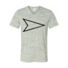 White Marble Unisex Jersey Short-Sleeve V-Neck T-Shirt Thumbnail