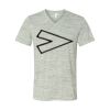 White Marble Unisex Jersey Short-Sleeve V-Neck T-Shirt Thumbnail