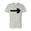 White Marble Unisex Jersey Short-Sleeve V-Neck T-Shirt Thumbnail