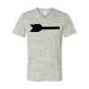 White Marble Unisex Jersey Short-Sleeve V-Neck T-Shirt Thumbnail
