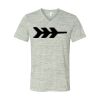 White Marble Unisex Jersey Short-Sleeve V-Neck T-Shirt Thumbnail