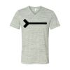 White Marble Unisex Jersey Short-Sleeve V-Neck T-Shirt Thumbnail