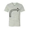 White Marble Unisex Jersey Short-Sleeve V-Neck T-Shirt Thumbnail