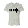 White Marble Unisex Jersey Short-Sleeve V-Neck T-Shirt Thumbnail