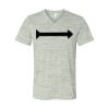 White Marble Unisex Jersey Short-Sleeve V-Neck T-Shirt Thumbnail