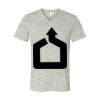 White Marble Unisex Jersey Short-Sleeve V-Neck T-Shirt Thumbnail