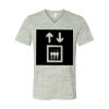 White Marble Unisex Jersey Short-Sleeve V-Neck T-Shirt Thumbnail
