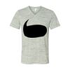 White Marble Unisex Jersey Short-Sleeve V-Neck T-Shirt Thumbnail