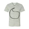 White Marble Unisex Jersey Short-Sleeve V-Neck T-Shirt Thumbnail