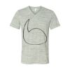 White Marble Unisex Jersey Short-Sleeve V-Neck T-Shirt Thumbnail