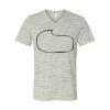 White Marble Unisex Jersey Short-Sleeve V-Neck T-Shirt Thumbnail