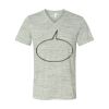 White Marble Unisex Jersey Short-Sleeve V-Neck T-Shirt Thumbnail