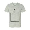 White Marble Unisex Jersey Short-Sleeve V-Neck T-Shirt Thumbnail