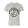 White Marble Unisex Jersey Short-Sleeve V-Neck T-Shirt Thumbnail