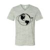 White Marble Unisex Jersey Short-Sleeve V-Neck T-Shirt Thumbnail