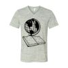 White Marble Unisex Jersey Short-Sleeve V-Neck T-Shirt Thumbnail