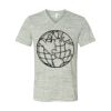 White Marble Unisex Jersey Short-Sleeve V-Neck T-Shirt Thumbnail
