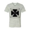 White Marble Unisex Jersey Short-Sleeve V-Neck T-Shirt Thumbnail