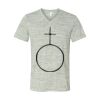 White Marble Unisex Jersey Short-Sleeve V-Neck T-Shirt Thumbnail