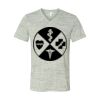 White Marble Unisex Jersey Short-Sleeve V-Neck T-Shirt Thumbnail