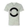 White Marble Unisex Jersey Short-Sleeve V-Neck T-Shirt Thumbnail