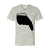 White Marble Unisex Jersey Short-Sleeve V-Neck T-Shirt Thumbnail