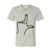 White Marble Unisex Jersey Short-Sleeve V-Neck T-Shirt Thumbnail