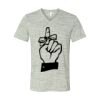 White Marble Unisex Jersey Short-Sleeve V-Neck T-Shirt Thumbnail