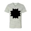 White Marble Unisex Jersey Short-Sleeve V-Neck T-Shirt Thumbnail