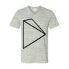 White Marble Unisex Jersey Short-Sleeve V-Neck T-Shirt Thumbnail