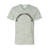 White Marble Unisex Jersey Short-Sleeve V-Neck T-Shirt Thumbnail