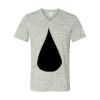 White Marble Unisex Jersey Short-Sleeve V-Neck T-Shirt Thumbnail