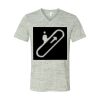 White Marble Unisex Jersey Short-Sleeve V-Neck T-Shirt Thumbnail