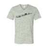 White Marble Unisex Jersey Short-Sleeve V-Neck T-Shirt Thumbnail