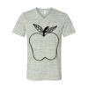 White Marble Unisex Jersey Short-Sleeve V-Neck T-Shirt Thumbnail