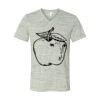 White Marble Unisex Jersey Short-Sleeve V-Neck T-Shirt Thumbnail